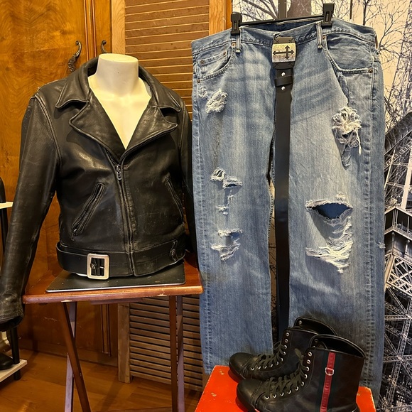 Easy Rider Clothes Easyriders | Jackets & Coats | Easyriders Vintage Leather Biker Jacket ...